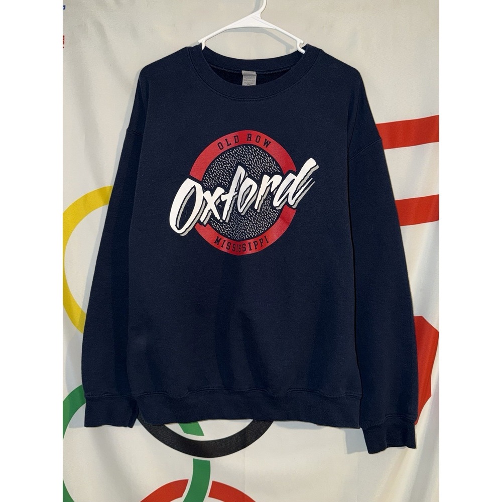 Old Row Ole Miss Rebels Sweatshirt Large Gildan Football